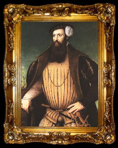 framed  Georg Flegel Portrait of an Unknown Nobleman, ta009-2